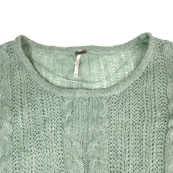 Free People Angel Soft Pullover Sweater Sage Green Medium - Picture 10 of 16